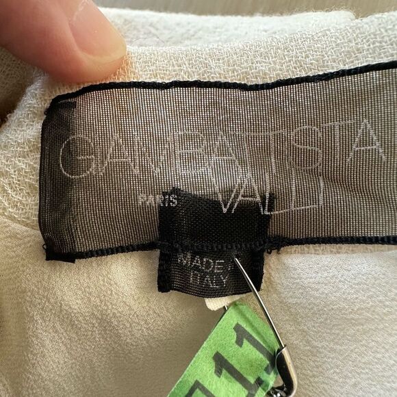 Giambattista Valli Paris white and black crêpe sleeveless dress. Size 6 - Picture 5 of 12